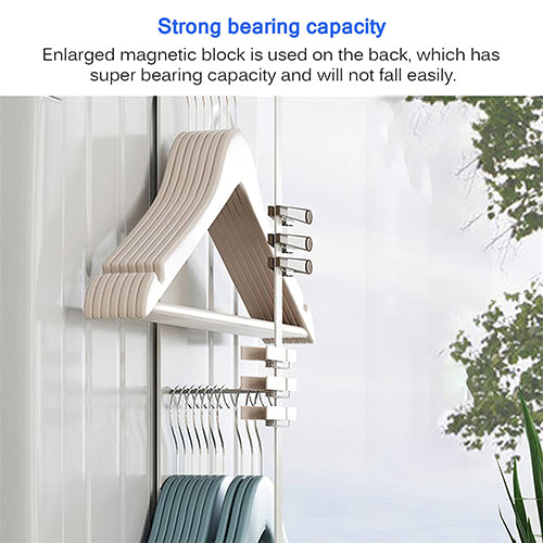 Magnetic Washing Machine Hanging Rack White