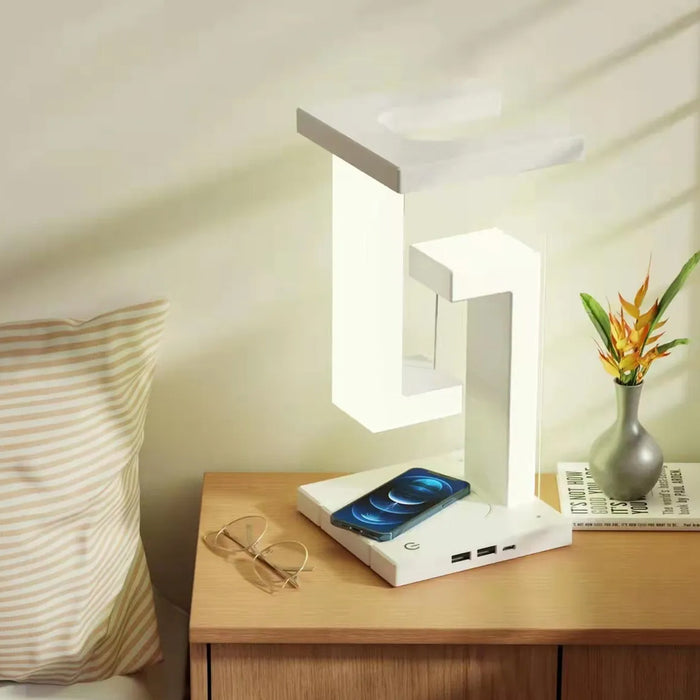 Wireless Charging Levitating LED Table Lamp