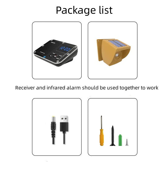 Solar Motion Sensor Driveway Alert System