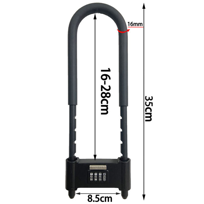 Multi Purpose Anti Theft U-Shaped Lock