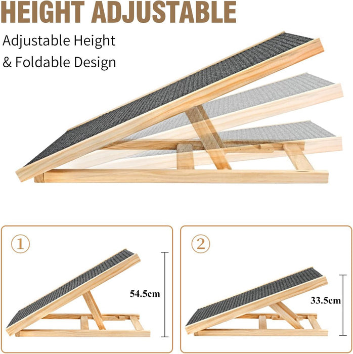 Wooden Adjustable Pet Ramp