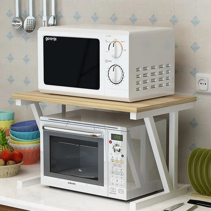 2 Tier Kitchen Microwave Stand