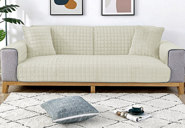 Thickened Flannel Sofa Cushion Cover