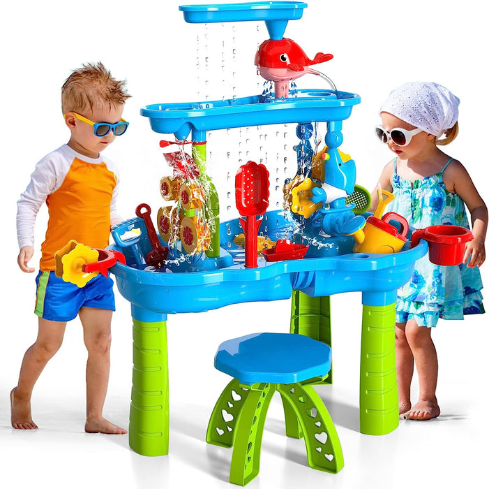 Outdoor Sand and Water Playset with Chair