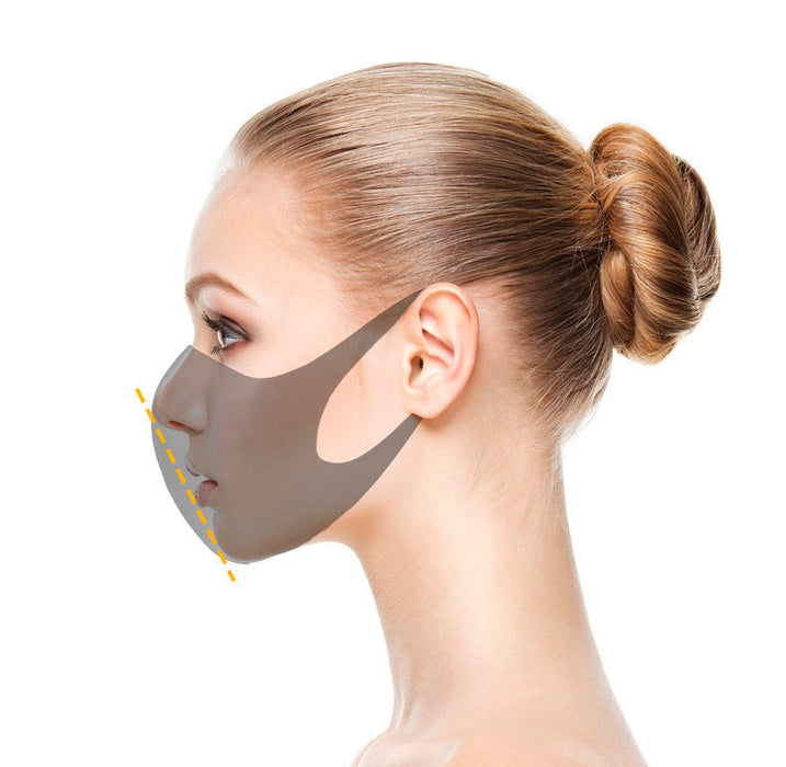 2 Pack Adult Reusable Fabric Face Masks Black