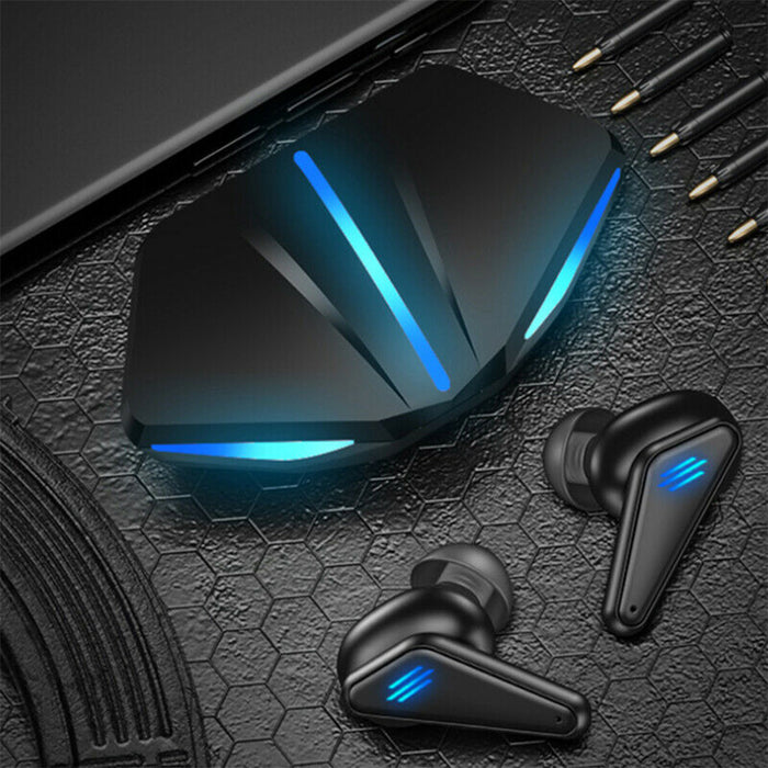 TWS Wireless Gaming Bluetooth Headset with USB Charging Case