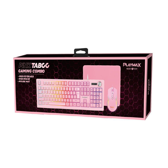 Playmax Pink Taboo Bundle (Keyboard/mouse/mat)