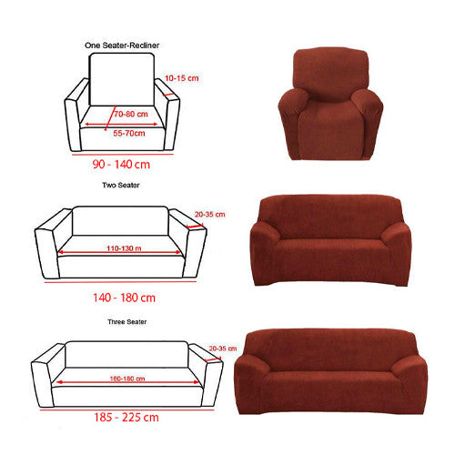 High Stretch Universal Couch Slipcover - 1 Seater