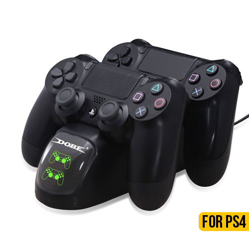 Dual Ps4 Controller Charging Dock Station Usb