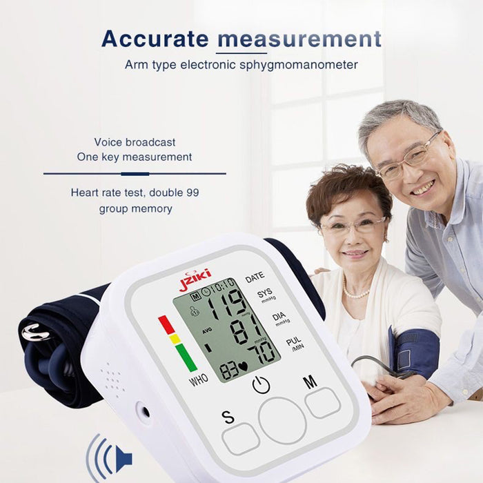 High Accuracy Digital Blood Pressure Monitor Sphygmomanometer - Battery Operated