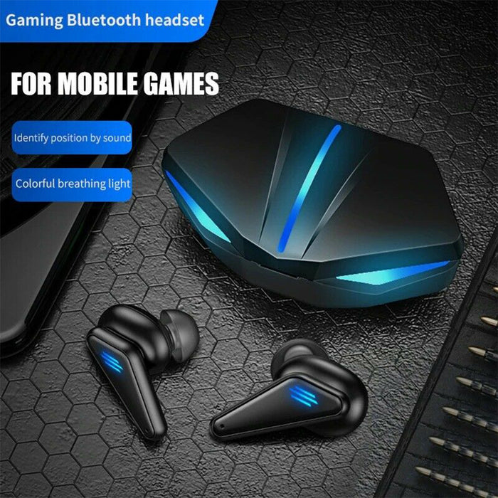 TWS Wireless Gaming Bluetooth Headset with USB Charging Case