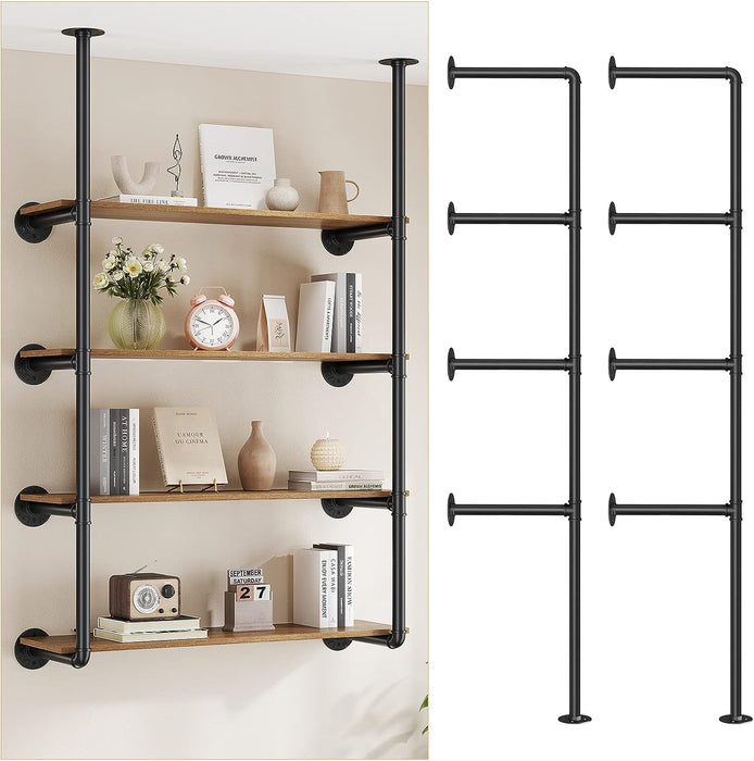 Industrial Iron Pipe DIY Shelf Brackets