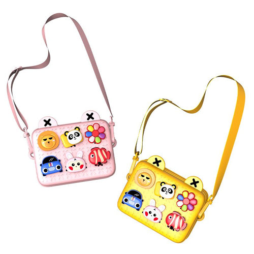 Kids Tide Cartoon Crossbody Bag Yellow