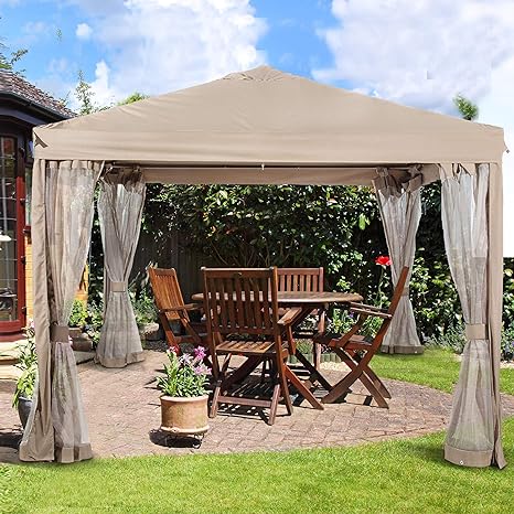 Pop-Up Instant Gazebo with Mosquito Net