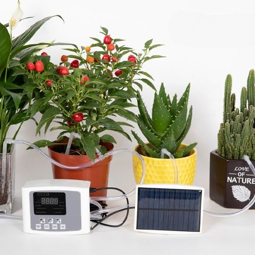 Solar Powered Automatic Digital Timer Watering System Single Pump