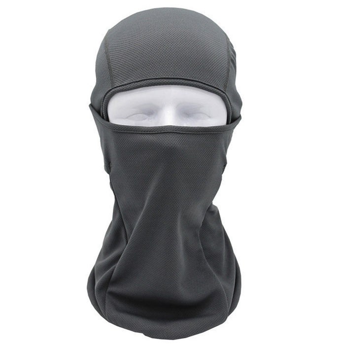 Motorcycle Helmets Liner Ski Gear Neck Balaclava Grey Grey