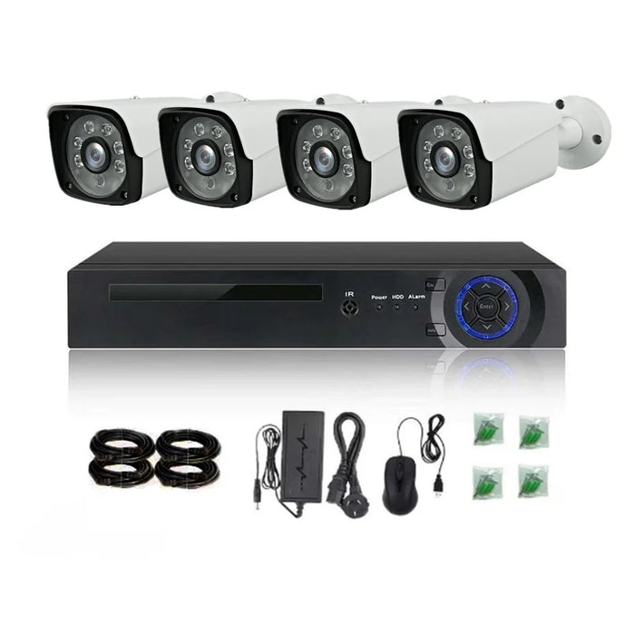 4 Channel CCTV Security Camera System