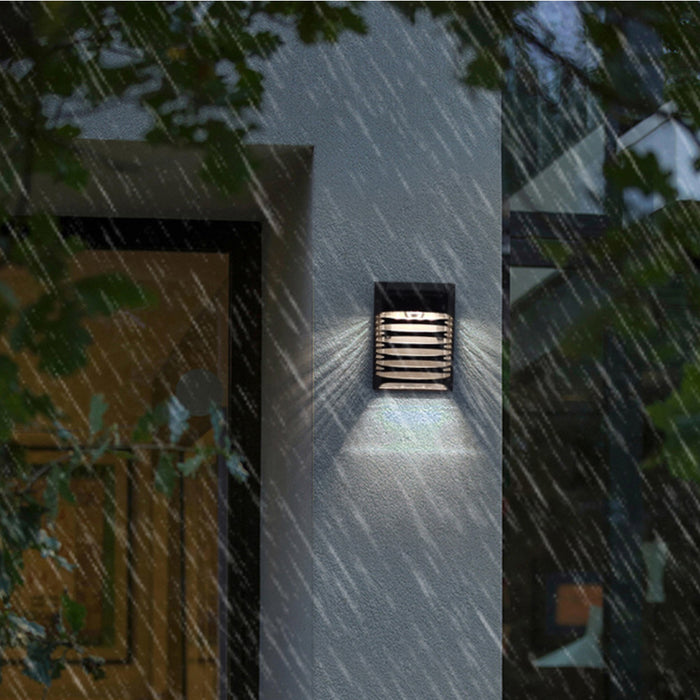 Solar Powered LED Outdoor Breathing Constant Fence Light