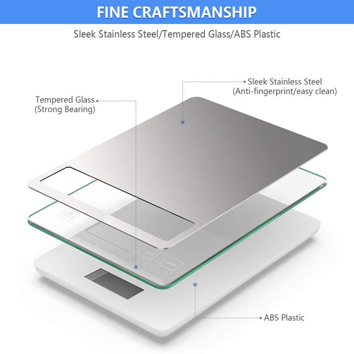 Battery Operated Stainless Steel Digital Kitchen Scale