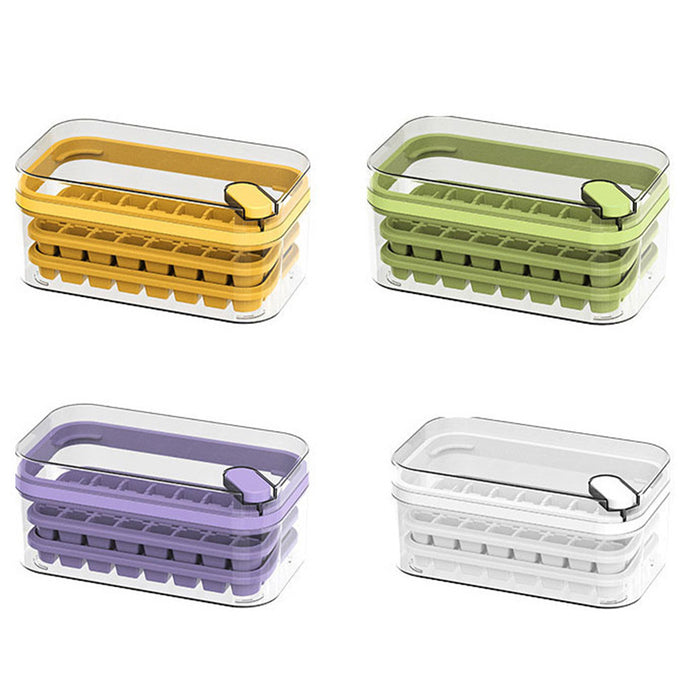 One-Button Easy Release Ice Cube Tray