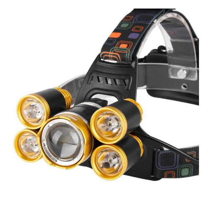 Water Resistant Powerful Camping Head Lamp- Battery Powered