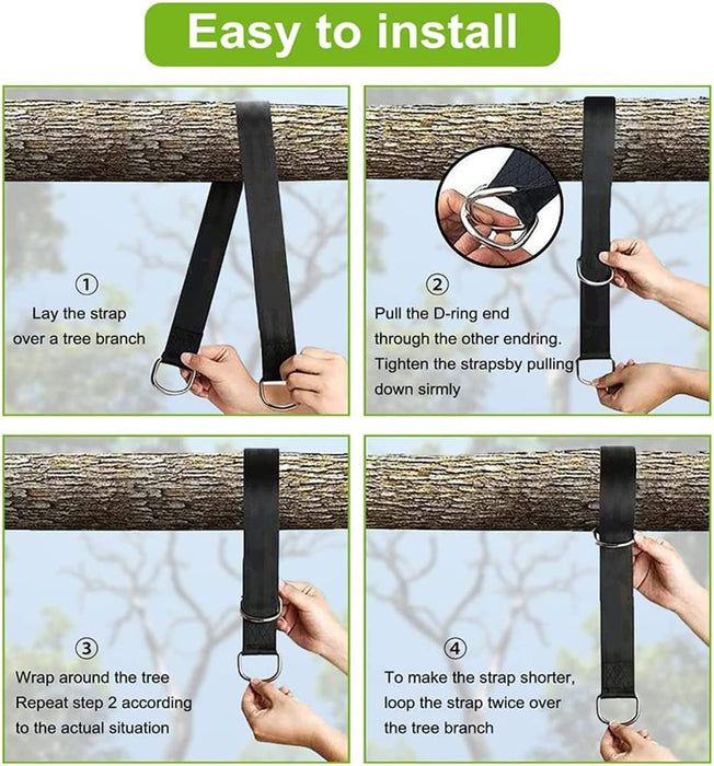 Tree Swing Hanging Straps Kit