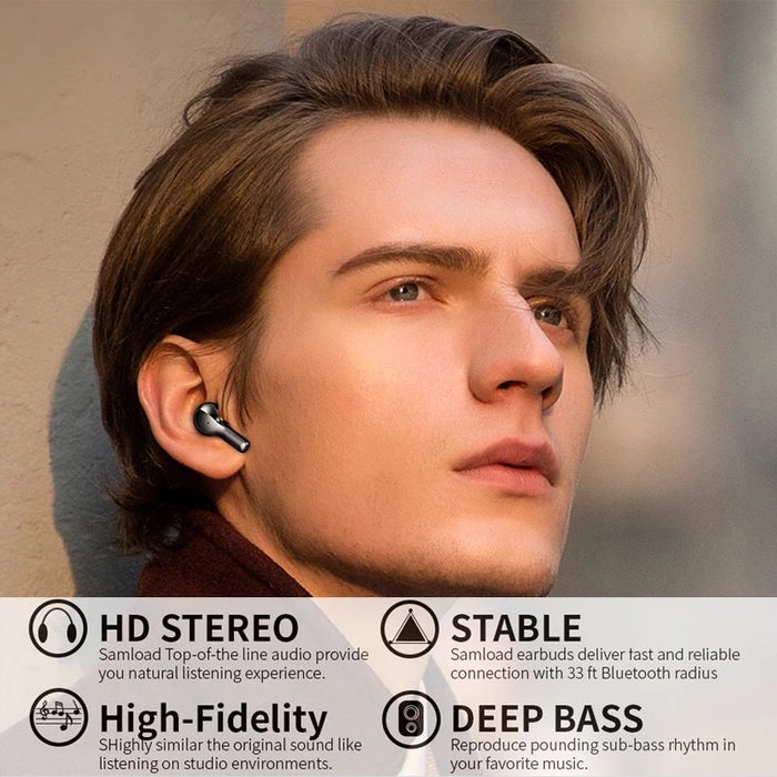 Wireless Earphone Bluetooth Music and Call Headset- USB Charging