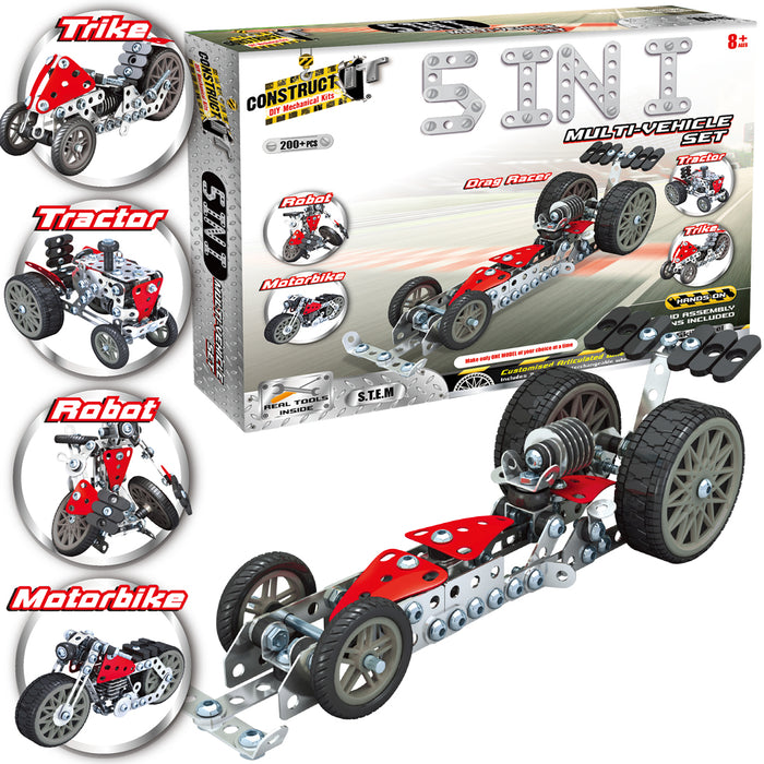 Construct-It 5-in-1 Multi Vehicle Set