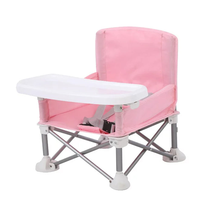 Foldable Booster Seat with Tray for Toddlers