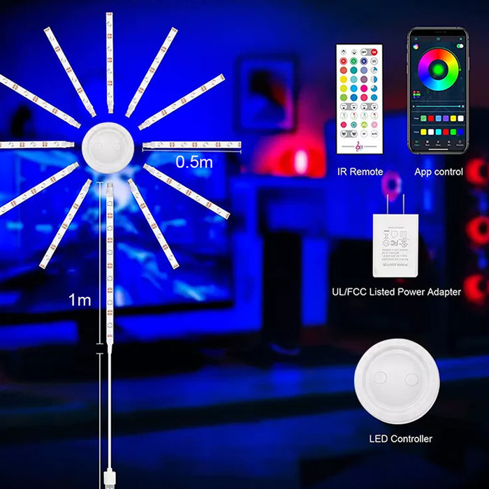 Remote Control Smart RGB LED Strip Light-USB Plugged-in