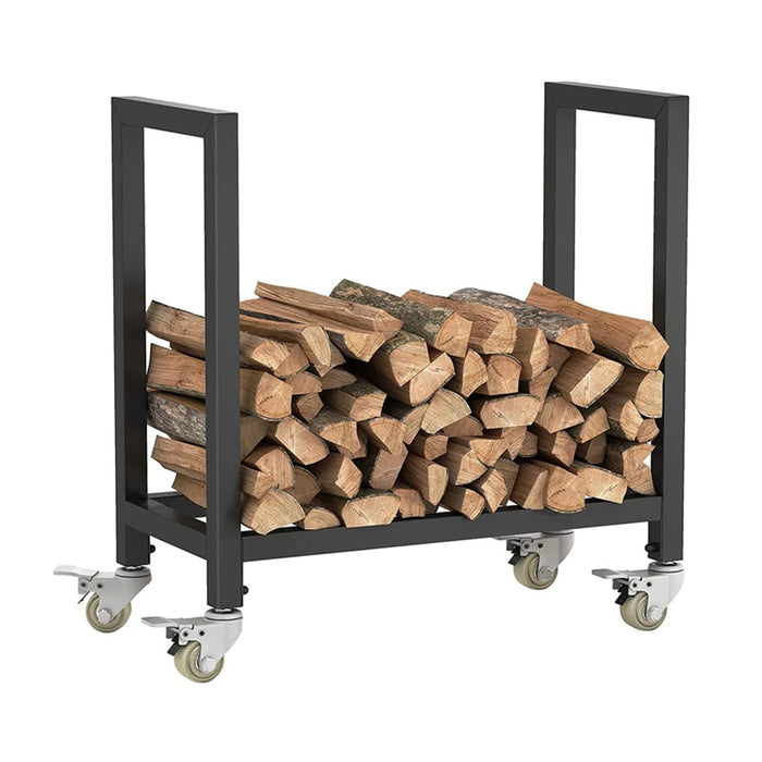 Firewood Rack with Wheels
