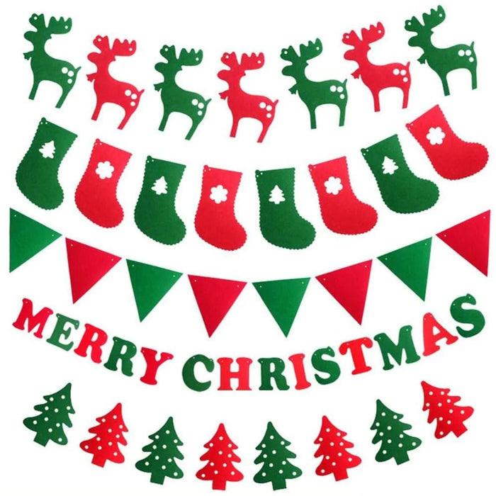 Merry Christmas Banner Decorations