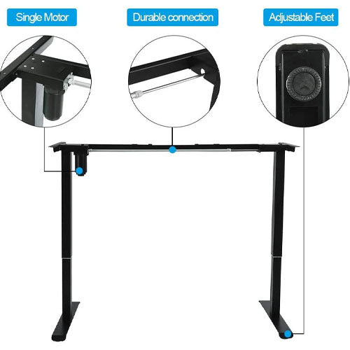 Electric Motor Adjustable Standing Desk - 150cm