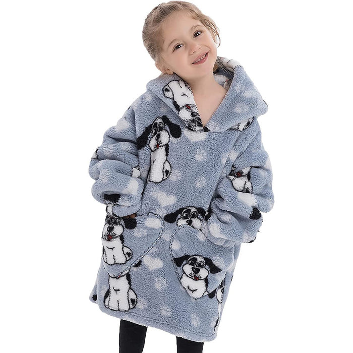Toddler Oversized Wearable Blanket Hoodie-Dog