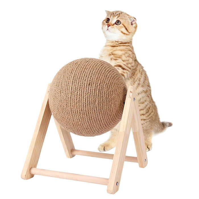 Cat Wooden Scratching Ball