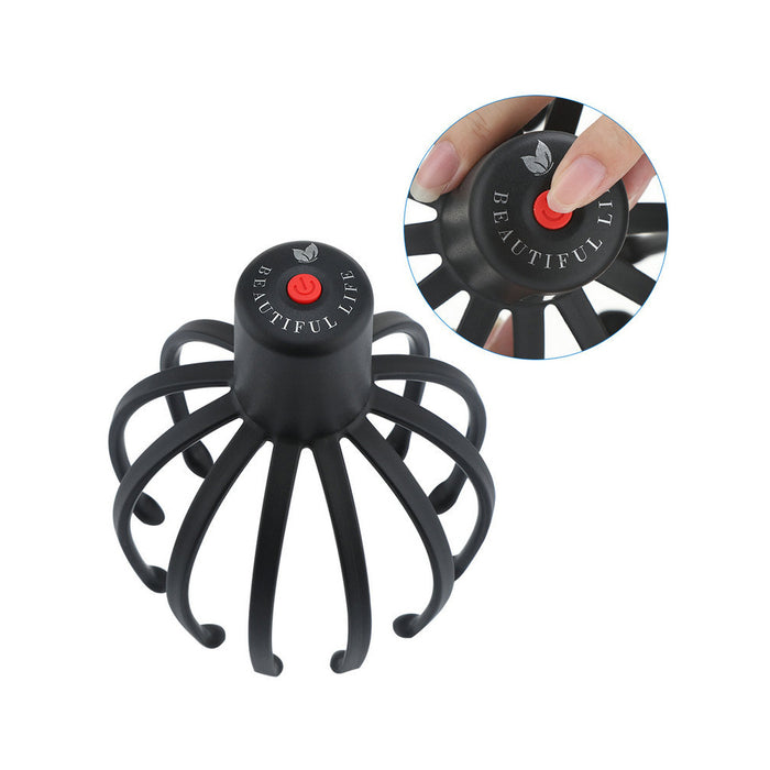 USB Charging Electric Octopus Claw Head and Scalp Massager