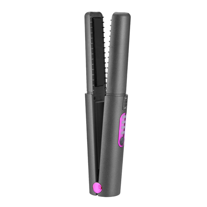 2-in-1 Cordless Hair Straightener and Curler- USB Rechargeable
