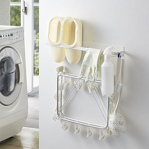 Magnetic Washing Machine Hanging Rack White