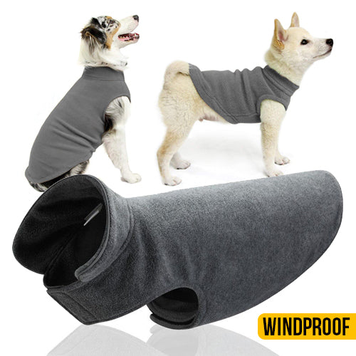 Windproof Plush Dog Vest Size
