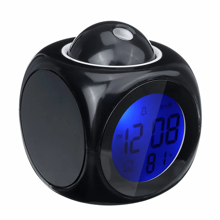 Titan Projection Digital Alarm Clock Black