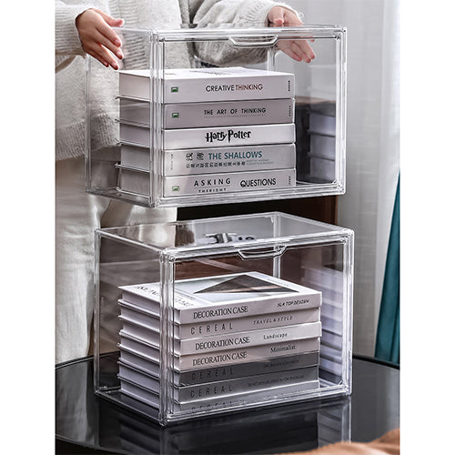 Stackable Storage Case with Magnetic Lid