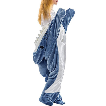 Wearable Shark Hoodie Blanket