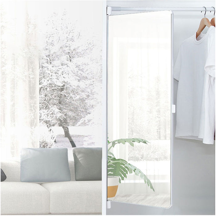 Aluminum Alloy Frame Closet Wardrobe Pull Out Mirror