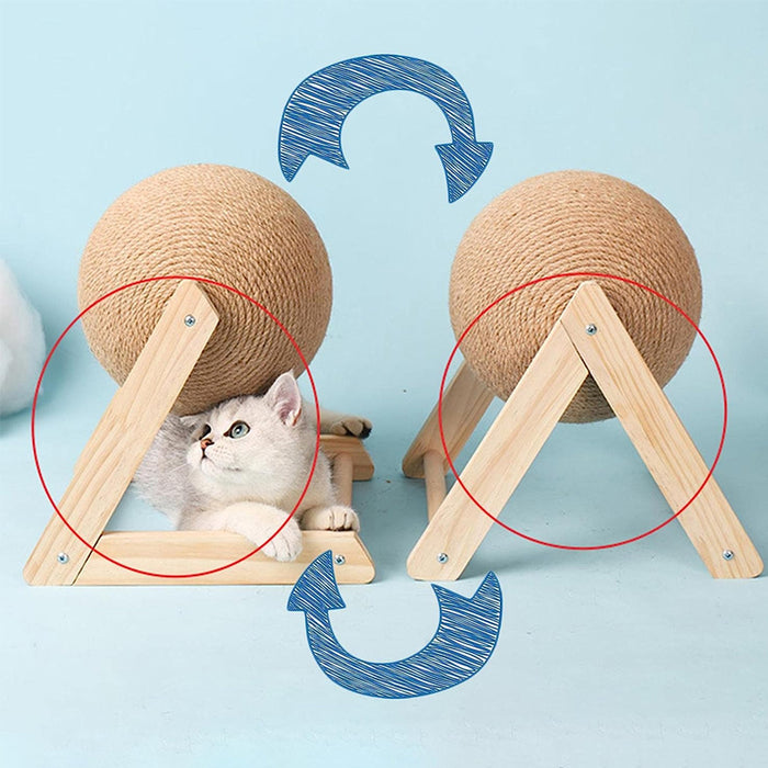 Cat Wooden Scratching Ball