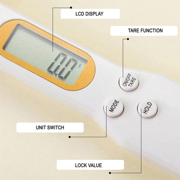 Electronic Scale Digital Measuring Spoon in Gram and Ounce- Battery Operated