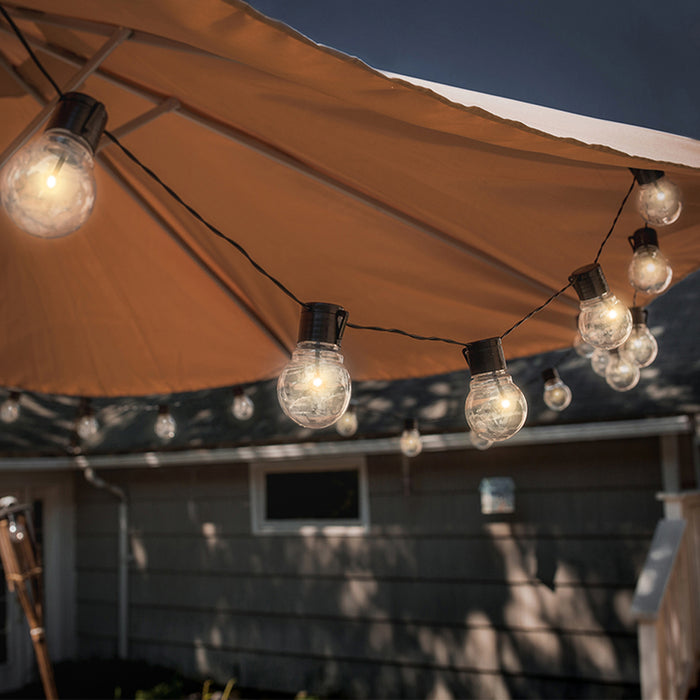 LED Outdoor Garden Solar Powered String Lights Plug-in LED Balls
