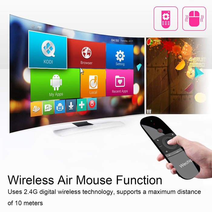 W1 2.4G Air Mouse Wireless Keyboard USB Receiver- USB Charging