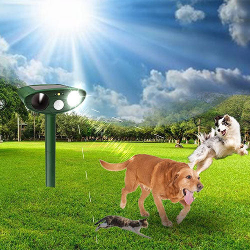 Solar Outdoor Ultrasonic Animal Repeller