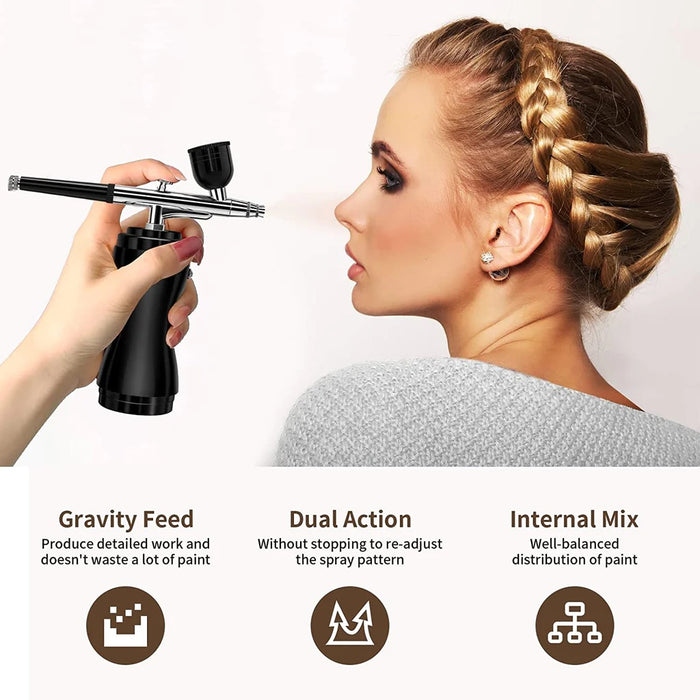 Portable Airbrush Kit with Compressor