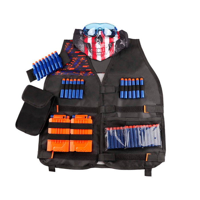 Kids Tactical Vest Kit for Nerf N-Strike Elite with 40 Refill Darts